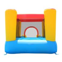 Батут замък с пързалка и помпа HAPPY HOP 253x200x160