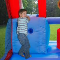 Игрален център къща с пързалка и топки HAPPY HOP 455x330x265