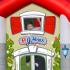 Игрален център къща с пързалка и топки HAPPY HOP 455x330x265