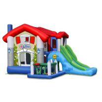 Игрален център къща с пързалка и топки HAPPY HOP 455x330x265