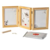 Декоративна фото рамка за снимка и два бебешки отпечатъка Tiny Love Double Frame Wooden