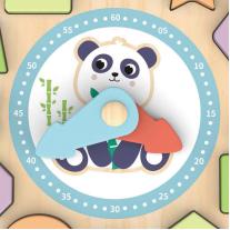 Дървен сортер 3D часовник Hi Pando 