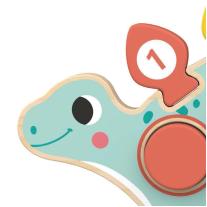 Дървен сортер пъзел Hi Pando Dinosaur