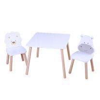 Комплект маса с два стола MDF хипо и лъв Chipolino