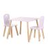 Комплект маса с два стола MDF Chipolino розови