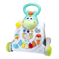 Интерактивна играчка, Infantino, 3 в 1 Проходилка и маса конче, Бяла