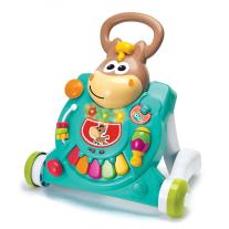 Интерактивна играчка, Infantino, B Kids, 3 в 1 Проходилка и маса конче, Синя