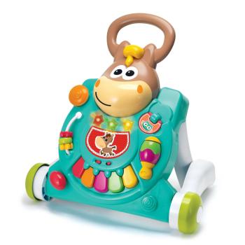 Интерактивна играчка, Infantino, B Kids, 3 в 1 Проходилка и маса конче, Синя