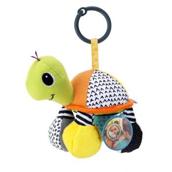 Бебешка мека играчка, Infantino, Зелена костенурка с огледало