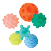 Комплект меки бебешки сензорни топки, Infantino, 6 броя