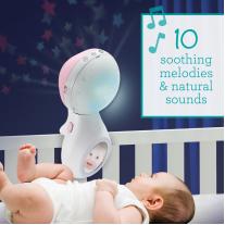 Музикална въртележка с проектор 3в1, Infantino, Розово