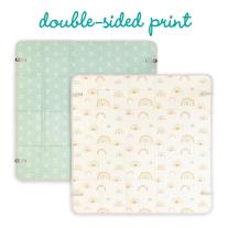 Сгъваема мека постелка от пяна, Infantino, Дъга, 147 x 147 см