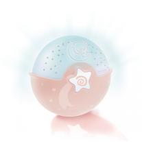 Прожектор с успокояваща светлина 3 в 1, Infantino, Розов