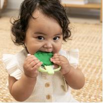 Силиконова бебешка гризалка, Infantino, Броколи