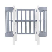 Трансформиращо Легло 5в1 Nika 60x95/60x120см Ingvart Сиво с Бяло