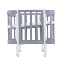 Трансформиращо Легло 5в1 Nika 60x95/60x120см Ingvart Сиво с Бяло