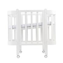 Трансформиращо Легло 5в1 Nika 60x95/60x120см Ingvart White