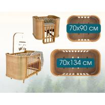 Трансформиращо Легло 4в1 Boho 70х90/70х134см Ingvart White