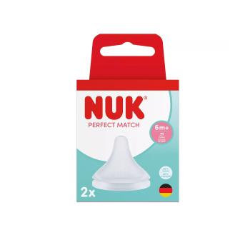 Биберон за хранене NUK Perfect Match силикон 6+, XL,2бр.