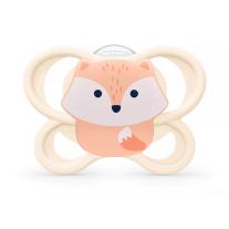 Биберон залъгалка NUK Perfect Match биберон залъгалка, силикон 0-6мес. 1бр., AIR, Лисица