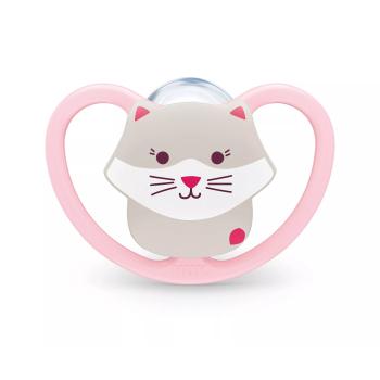 Биберон залъгалка NUK Perfect Match биберон залъгалка, силикон 6-18 мес. 1бр., AIR, Коте