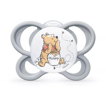 Биберон залъгалка NUK Perfect Match биберон залъгалка, силикон 0-6мес. 1бр., AIR, Мечо Пух, сива