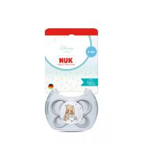 Биберон залъгалка NUK Perfect Match биберон залъгалка, силикон 0-6мес. 1бр., AIR, Мечо Пух, сива