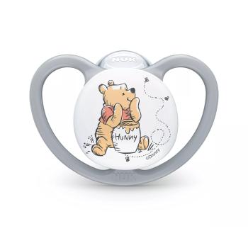 Биберон залъгалка NUK Perfect Match биберон залъгалка, силикон 6-18 мес. 1бр., AIR, Мечо Пух, сива