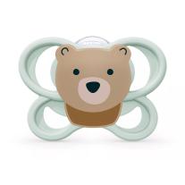 Биберон залъгалка NUK Perfect Match биберон залъгалка, силикон 0-6мес. 1бр., AIR, Мече