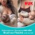 Стъклено шише NUK Perfect Match 120мл. със силиконов биберон за хранене S, 0+мес.