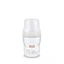 Стъклено шише NUK Perfect Match 120мл. със силиконов биберон за хранене S, 0+мес.