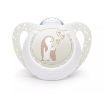 Биберон залъгалка NUK First Choice силикон, 0-6 мес., 1 бр., Пингвин