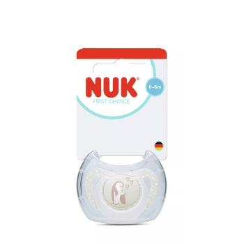 Биберон залъгалка NUK First Choice силикон, 0-6 мес., 1 бр., Пингвин