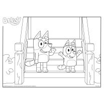 Пъзел, Lisciani, Bluey, Двулицев пъзел 24 части