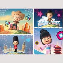 Пъзел, Lisciani, Maша и Мечока, Това е страхотно, Пъзел 24 части