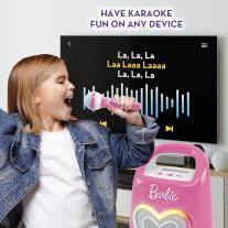 Караоке Lisciani, Barbie, Комплект Bluetooth говорител с микрофон