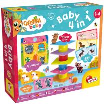 Образователни игри и пъзели, Lisciani, 4 в 1