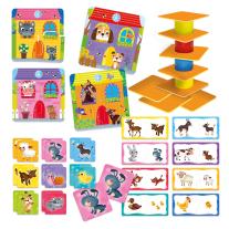 Образователни игри и пъзели, Lisciani, 4 в 1