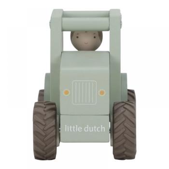 Дървена играчка трактор Little Dutch FSC