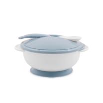 Комплект купа с вакуумно дъно и лъжичка Lorelli MOONLIGHT BLUE