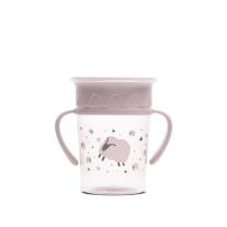 Неразливаща се чаша с дръжки Lorelli My Friend - 360°, 275 ml, Mellow ROSE