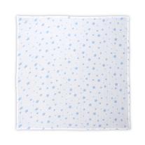 Lorelli Памучна пелена 80х80 см / WHITE WITH AQUATIC STARS
