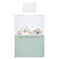 Спален комплект от 3 части Lorelli - Cosy, Happy Friends, минт