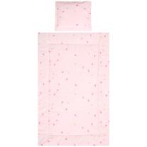 Спален комплект от 3 части Lorelli - Cosy, Пеперуди, розов