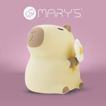 Детска нощна лампа LED RGB MARY’S Капибара Флористка