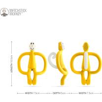 Чесалка с апликатор Matchstick Monkey Original Monkey Teething Toy Yellow