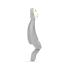 Чесалка с апликатор Matchstick Monkey Teether Grey
