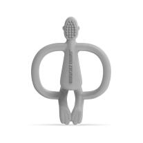 Чесалка с апликатор Matchstick Monkey Teether Grey