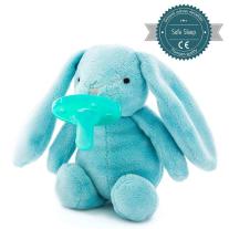 Minikoioi Sleep Buddy мека играчка със залъгалка - Blue Bunny