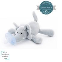 Minikoioi Sleep Buddy мека играчка със залъгалка - Elephant